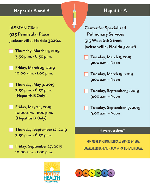 Free Hepatitis A Vaccines | Florida Department Of Health In Duval