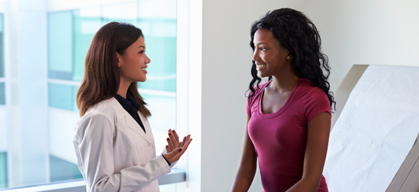 Young Woman at Doctor's Office