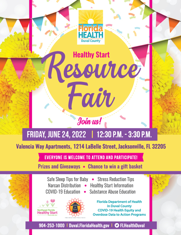 Healthy Start Resource Fair - Join us Friday, June 24, 2022 from 12:30 p.m. - 3:30 p.m.