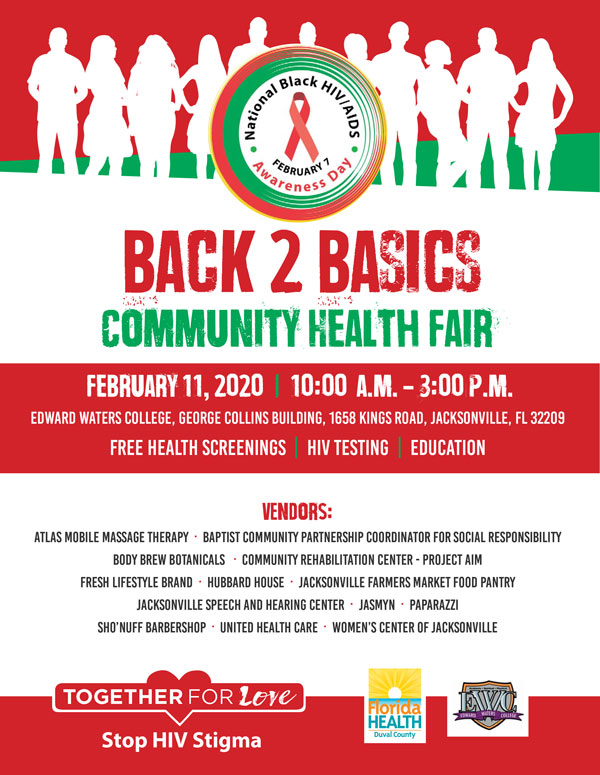 Back 2 Basics Community Health Fair in observance of National Black HIV/AIDS Awareness Day - February 11, 2020