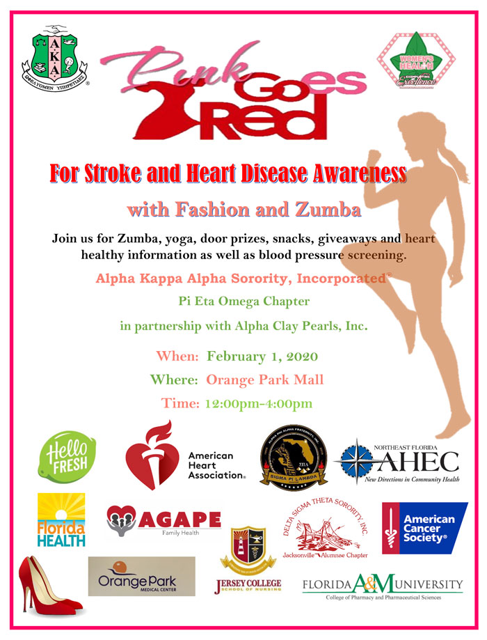 Pink Goes Red for Stroke and Heart Disease Awareness Event - February 1, 2020