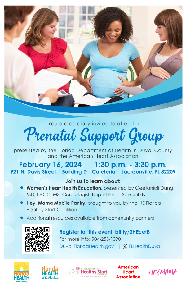 Prenatal Support Group - February 16, 2024 - 1:30 - 3:30pm