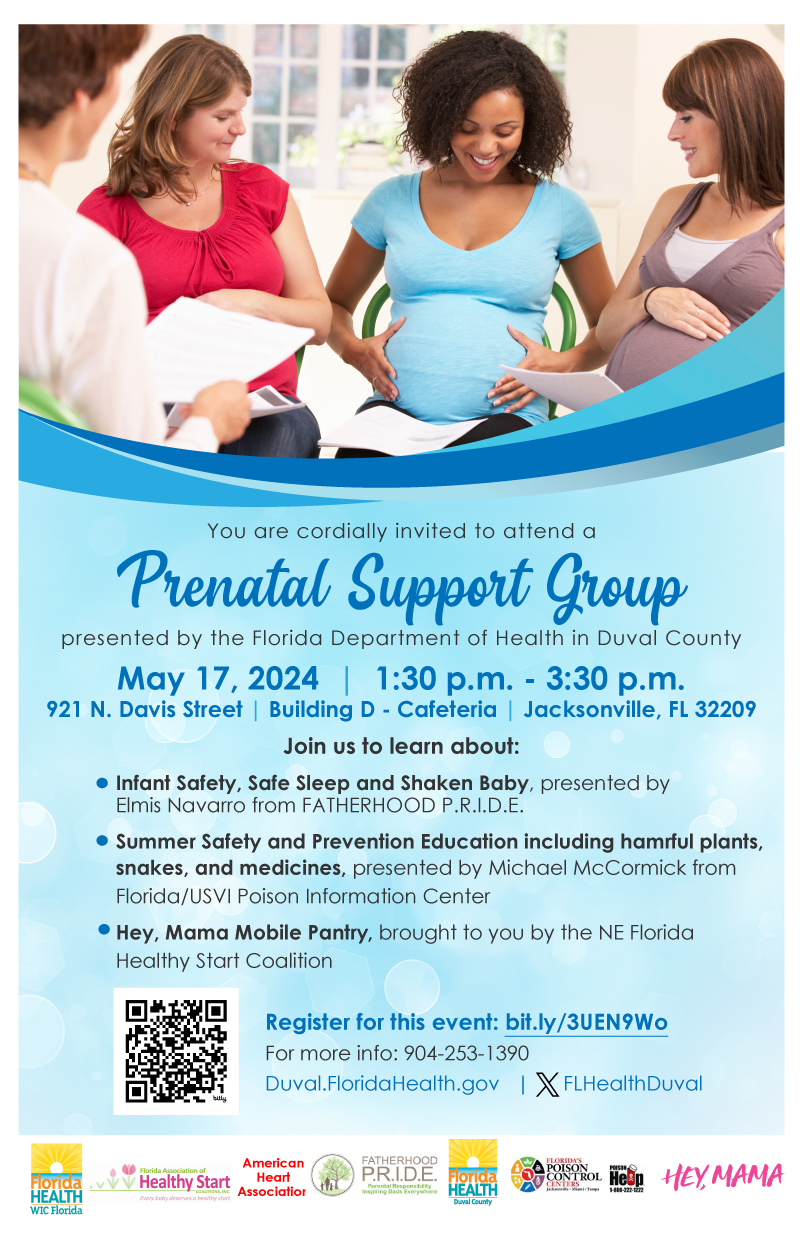 Prenatal Support Group - May 17, 2024 - 1:30 - 3:30pm