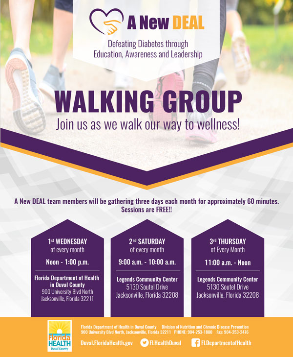 A New DEAL Walking Groups Schedule