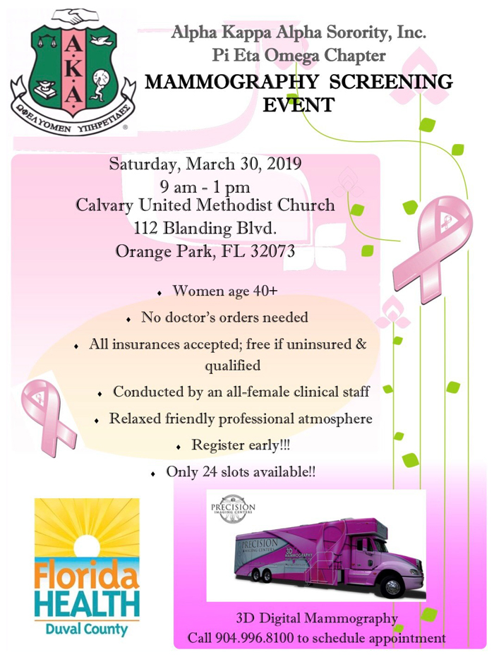 Mammography Screening Event - March 30, 2019