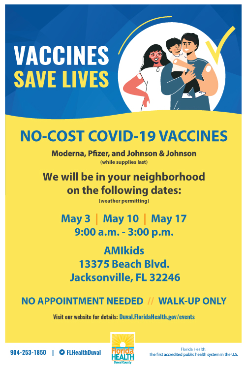 No-cost COVID-19 Vaccines at AMIkids