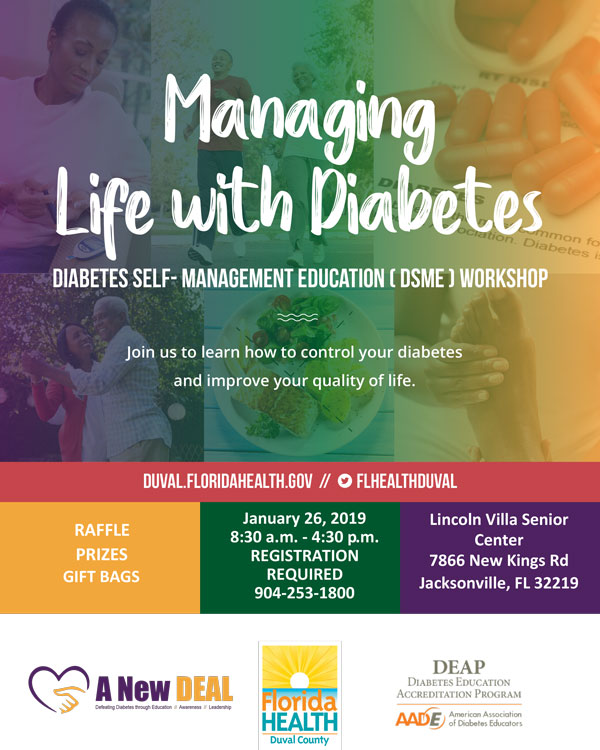 Diabetes Self-Management Education Class -  January 26, 2019