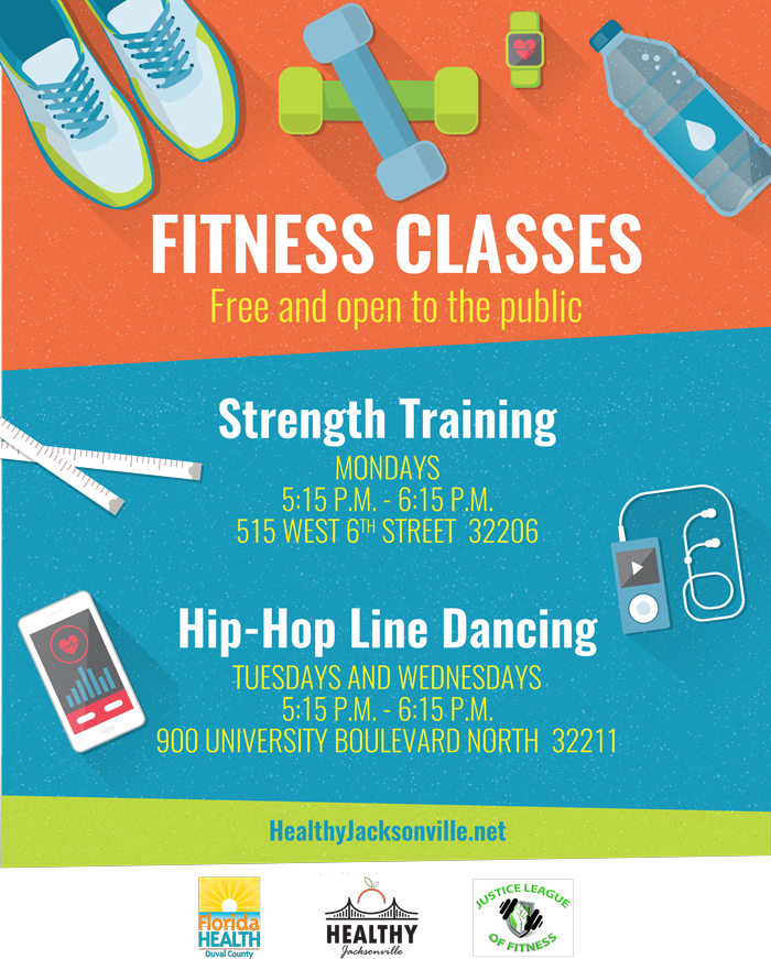 Free Fitness Classes - Strength Training and Hip-Hop Line Dancing