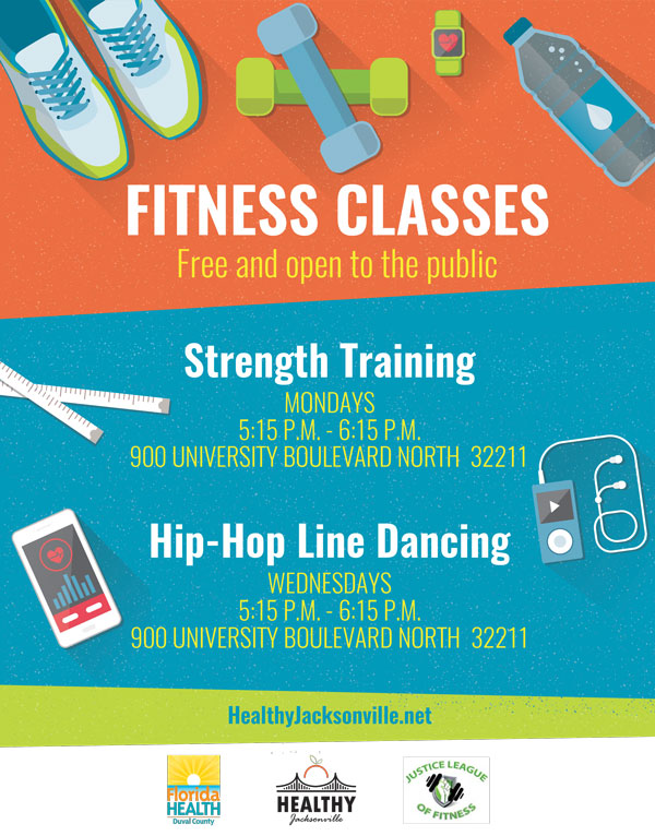 Community Fitness Classes - Strength Training and Hip-Hop Line Dancing