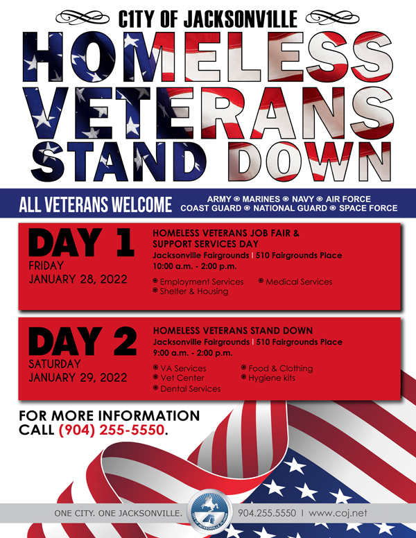 City of Jacksonville Homeless Veterans Stand Down Florida Department