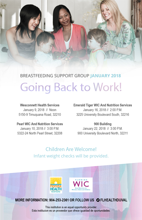 January 2018 Breastfeeding Support Group