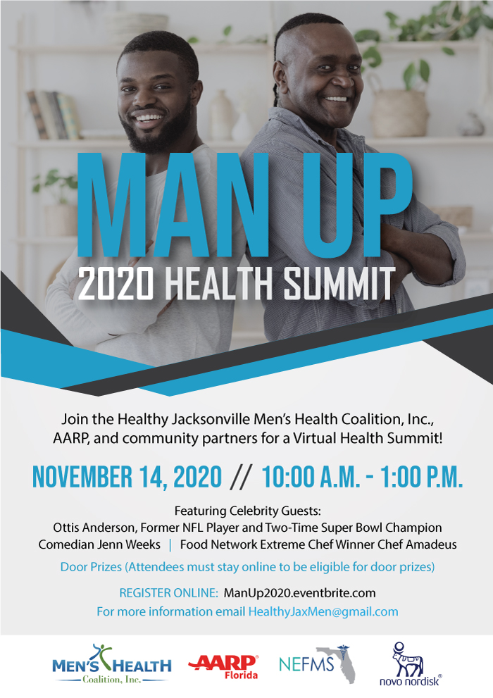 Man Up 2020 Health Summit flyer