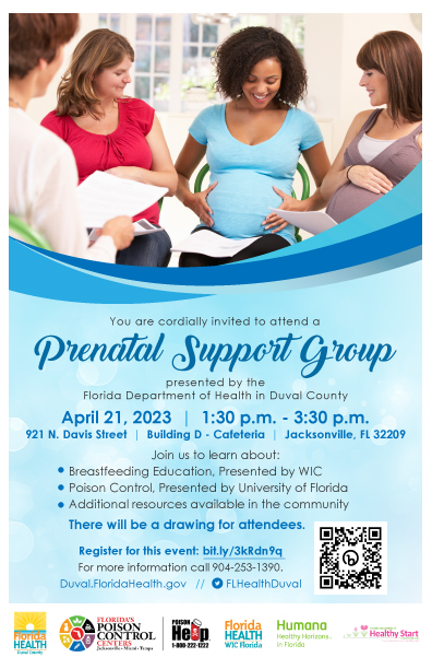 Prenatal Support Group - April 21, 2023. 1:30 p.m.- 3:30 p.m.