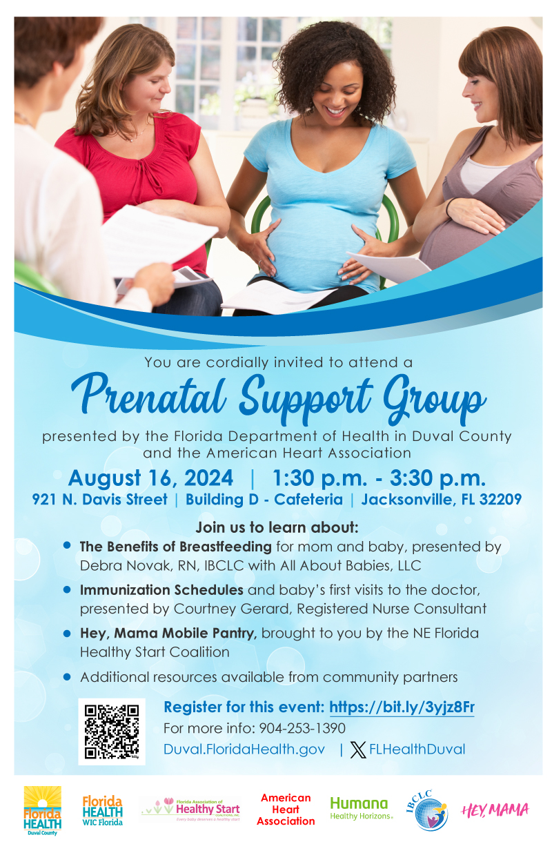 Prenatal Support Group - August 16, 2024 - 1:30 - 3:30pm