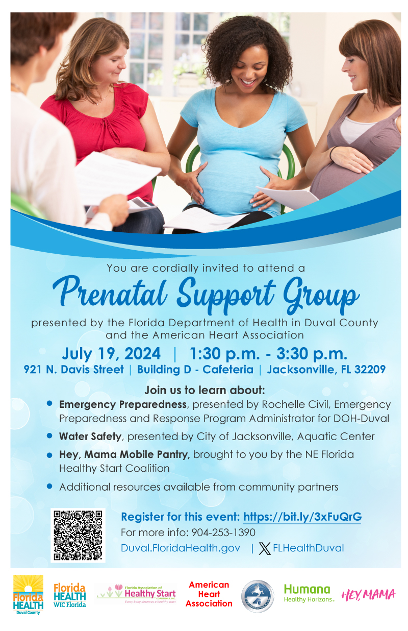 Prenatal Support Group - July 19, 2024 - 1:30 - 3:30pm