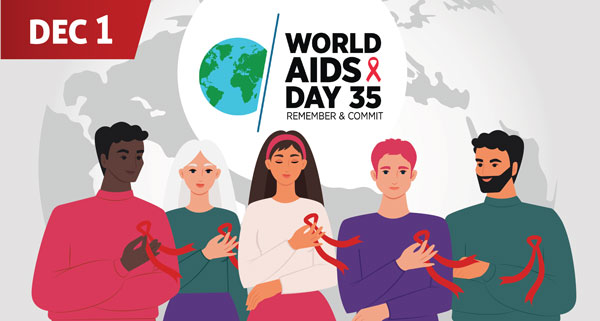 2023 World AIDS Day - December 1 - Remember and Commit