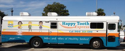Mobile Dental Program 2 happy tooth express bus